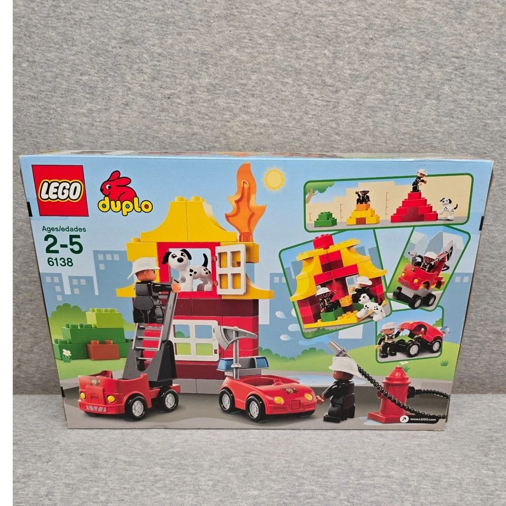 LEGO Duplo My First Fire Station 6138 Building Set 60pc Age 2-5 New Factory